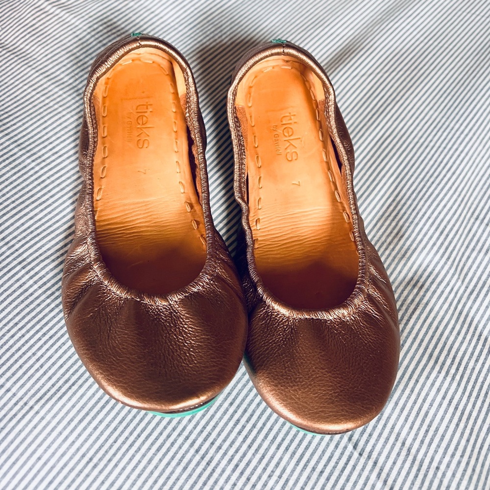 Tieks Rose Gold Flats